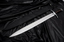 Load image into Gallery viewer, HS-1089 | 30" BEAUTIFUL CUSTOM HANDMADE D2 TOOL STEEL HUNTING SWORD WITH SHEATH
